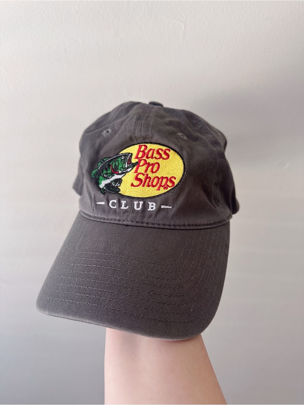 Bass Pro Shop Club Baseball Hat in Grey